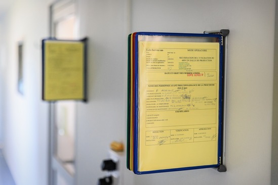 Dossier des procédures qualité devant les salles de production